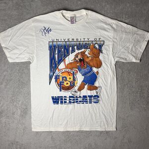 University of Kentucky SIGNED Wildcats Vintage Tshirt Derek Anderson Size XL